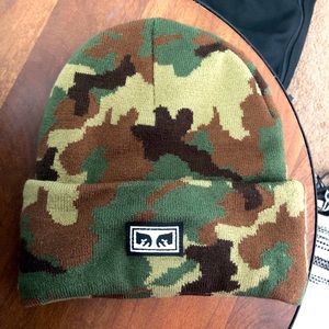 OBEY CAMEO PRINT BEANIE